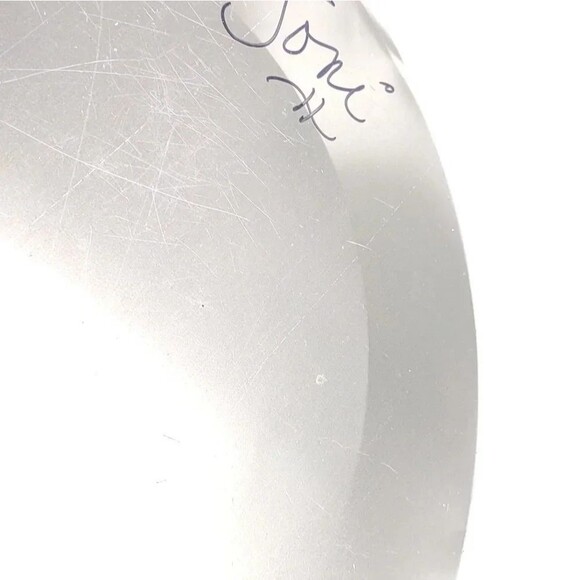 Santa Claus Tray Metal Circular Carousel Horse and White Puppy Christmas - Picture 8 of 13